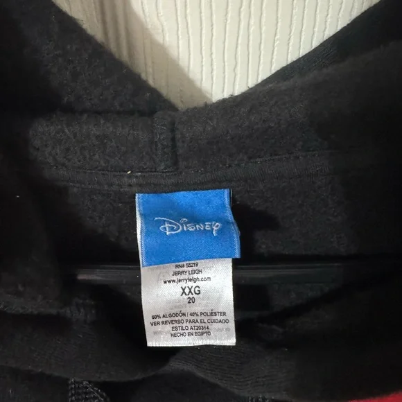 Disney Black Hoodie with Minnie Mouse Size XXL - Picture 3 of 3